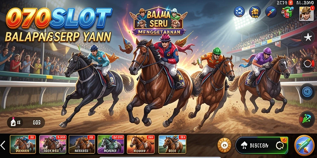 Gameplay Racing mendebarkan di 070SLOT dengan lintasan yang menantang.