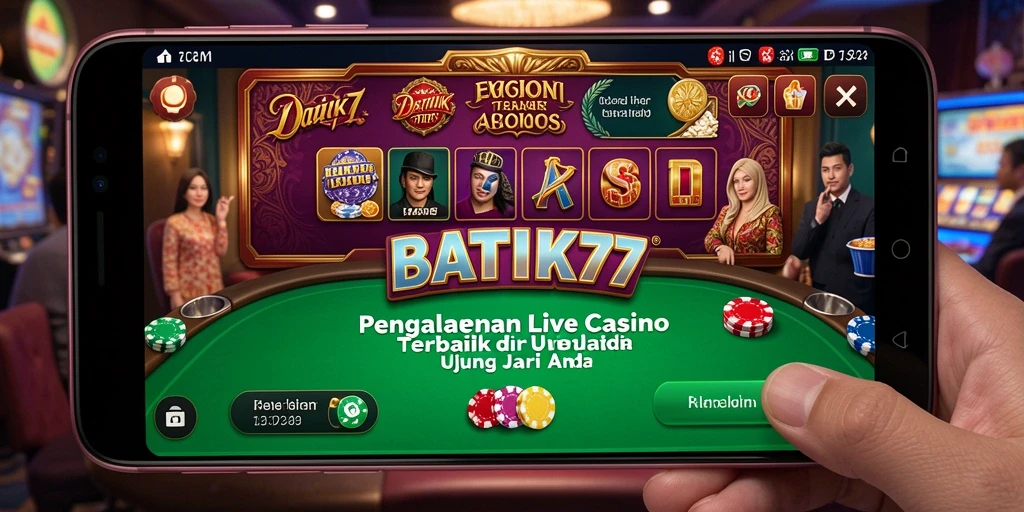 Screenshot gameplay Live Casino yang menarik di BATIK77.