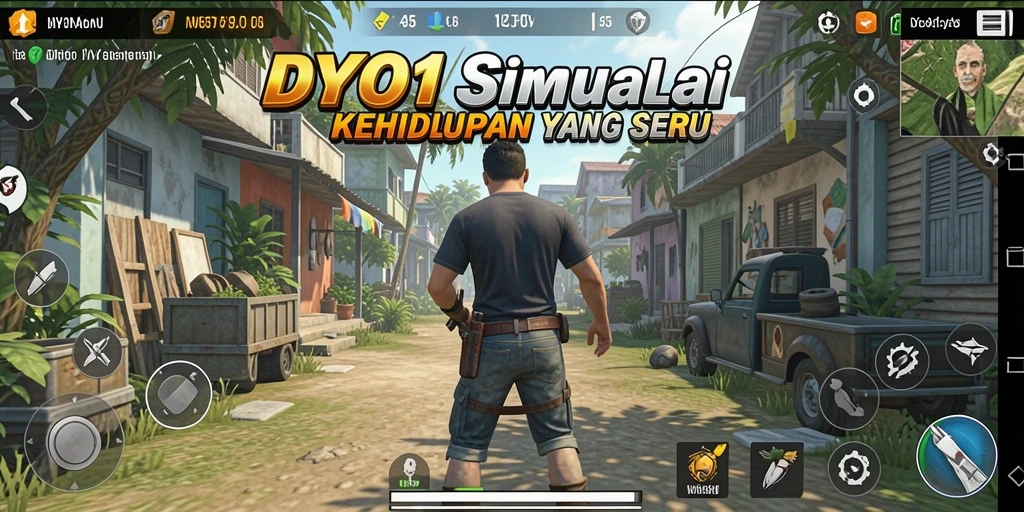 Tampilan gameplay DYO1 yang realistis dan interaktif.