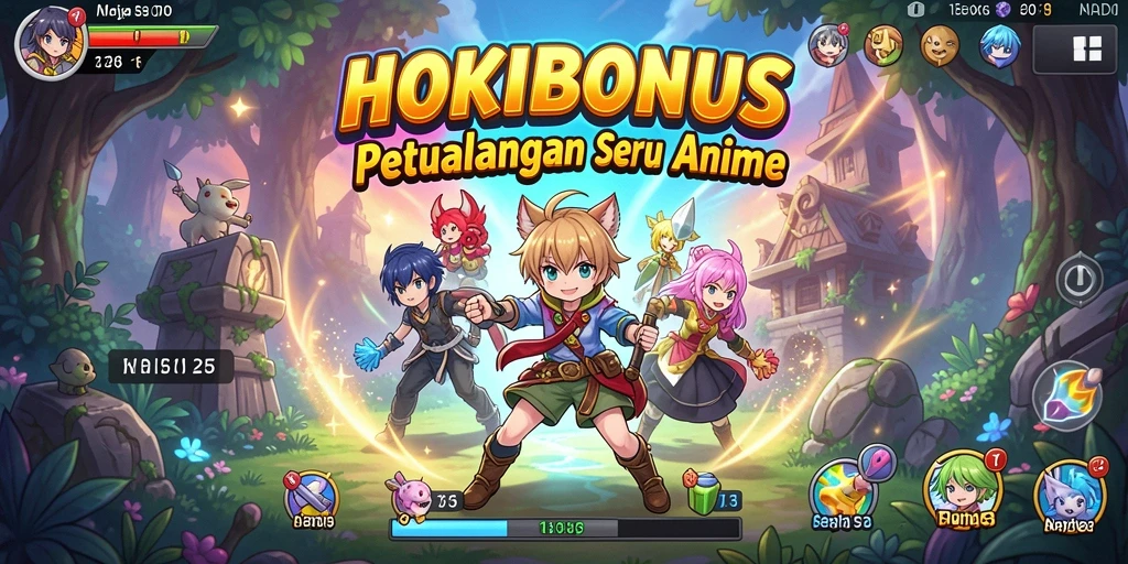 Gameplay HOKIBONUS yang menarik dengan karakter anime favorit.