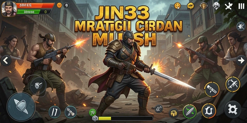 Tampilan gameplay strategi intens dan seru di JIN33.