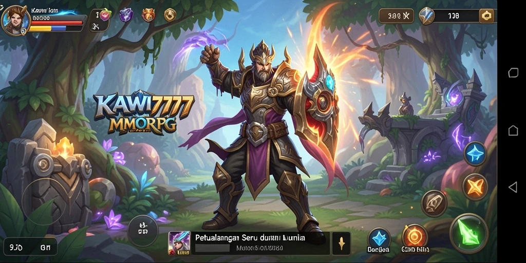 Tampilan gameplay KAWI777 yang mendebarkan dan penuh aksi.