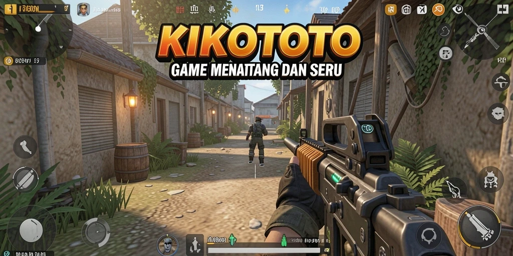 Gameplay KIKOTOTO yang seru dan mendebarkan di medan tempur.