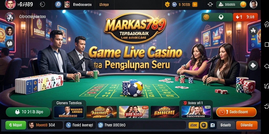 Tampilan gameplay menarik dari aplikasi Live Casino MARKAS789.
