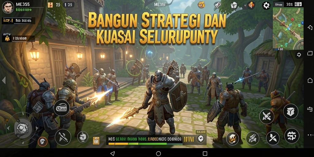 Tampilan gameplay yang mendebarkan dan strategis di ME355.