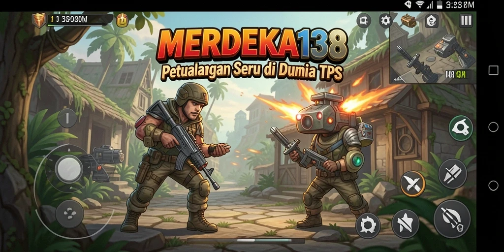 Tampilan seru dari gameplay MERDEKA138 di dunia TPS.