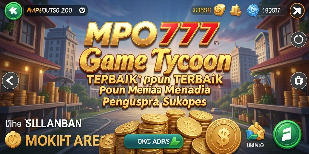 Screenshot MPO777 menampilkan grafik menarik dan gameplay Tycoon yang seru.