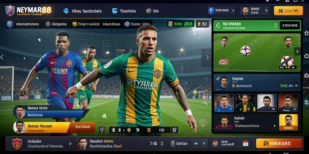 Tampilan antarmuka permainan Sportsbook yang menarik di NEYMAR88.