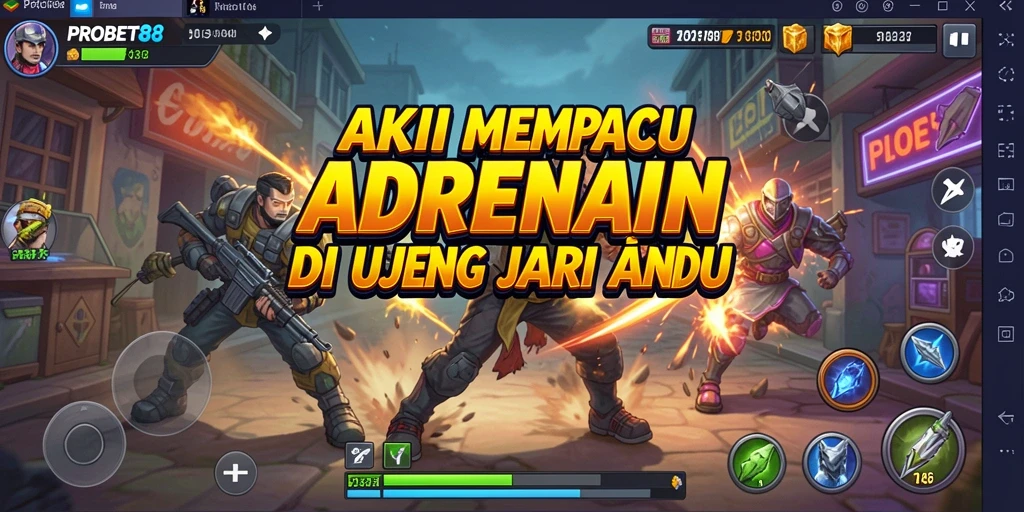 Tampilan aksi intens dari PROBET88 dengan grafis memukau.