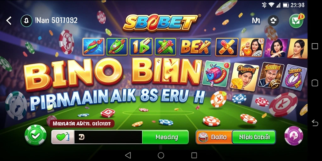 Tampilan gameplay seru permainan Bingo SBOBET.