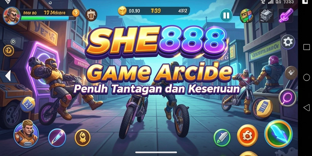 Screenshot utama SHE888 menampilkan gameplay yang seru dan menantang.