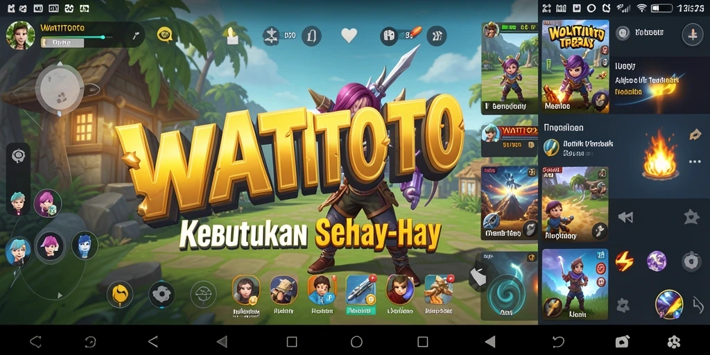 Tampilan antarmuka utama WATITOTO dengan fitur Utility yang lengkap.