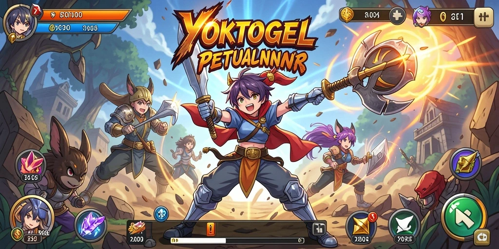 Tampilan gameplay Anime yang penuh warna dan aksi.